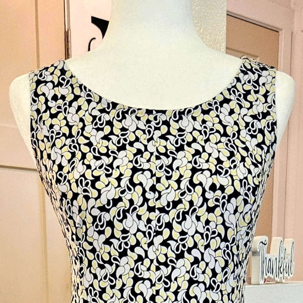 Hardly Worn - Perceptions - White/Yellow Paisley … - image 3